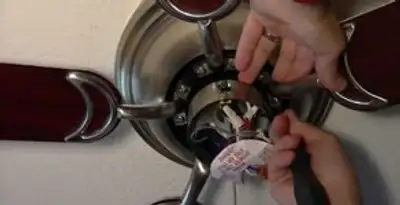 Ceiling fan installation with electrical wiring and mounting by professional electrician in Waltham, MA