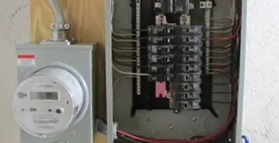 electrical panel upgrade service showing outdated electrical panel prepared for professional replacement in Waltham, MA