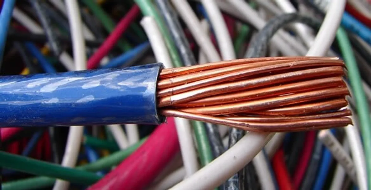 electrical wiring services showing exposed copper conductors and cable preparation in Waltham, MA