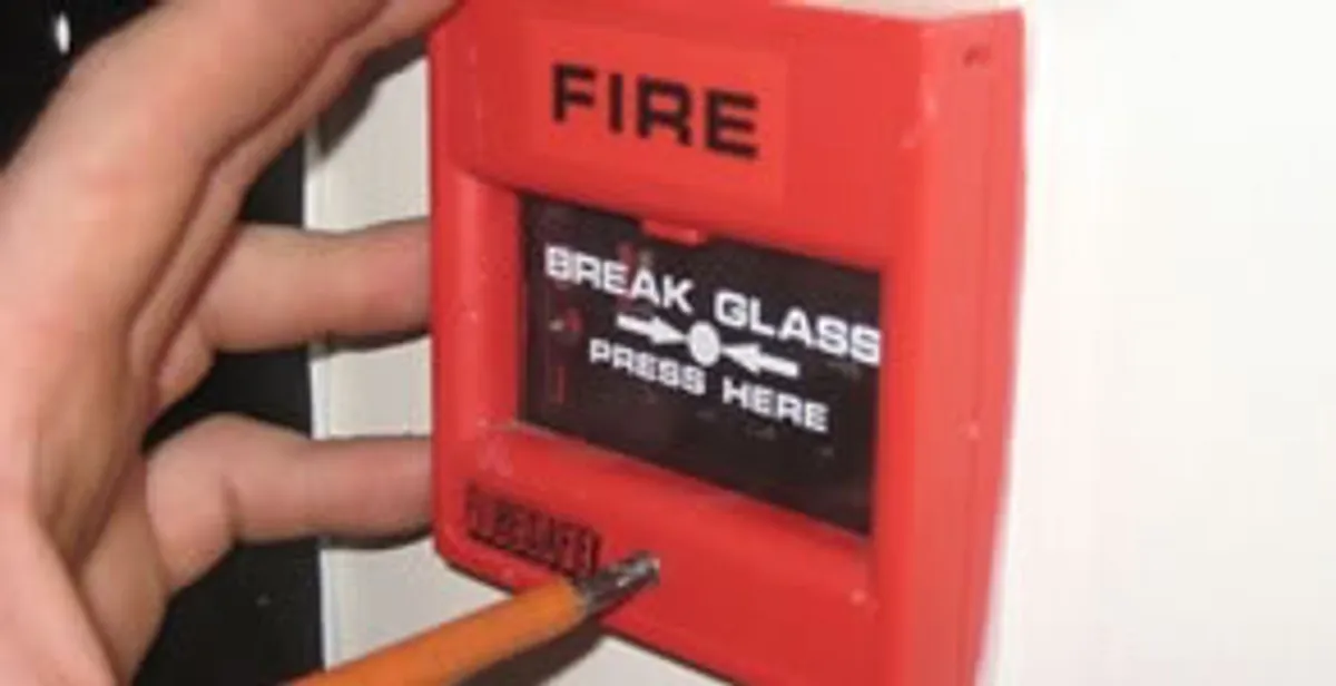 fire alarm installation service showing manual fire alarm pull station installed by licensed electricians in Waltham, MA