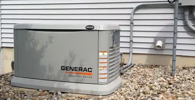 generator installation service featuring outdoor standby generator setup by licensed electricians in Waltham, MA