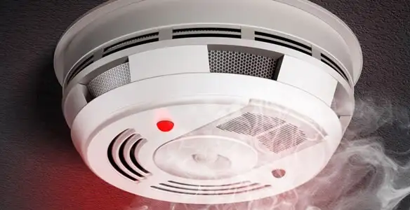 Installed smoke detector providing reliable fire detection in Waltham, MA