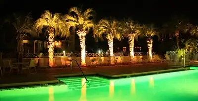 landscape lighting installation services illuminating outdoor recreational areas in Waltham, MA