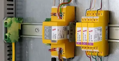 lightning surge protection system with surge suppressors installed by electrical service professionals in Waltham, MA