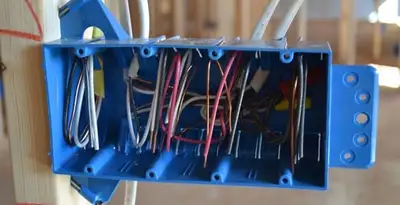new construction wiring installation featuring electrical boxes and cable routing by expert electricians in Waltham, MA