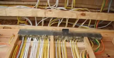 new construction wiring services with organized electrical rough-in performed by licensed electricians in Waltham, MA