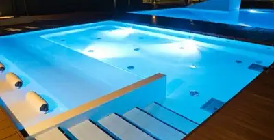 pool light installation and repair services providing modern illuminated pool lighting in Waltham, MA