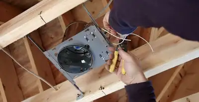 Professional recessed lighting installation with electrical wiring by licensed electricians in Waltham, MA