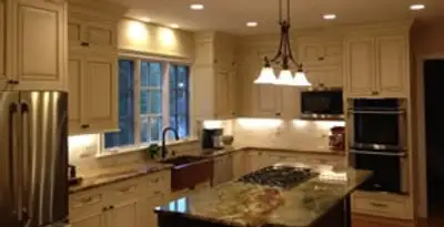 Recessed lighting installation enhancing interior lighting by professional electricians in Waltham, MA