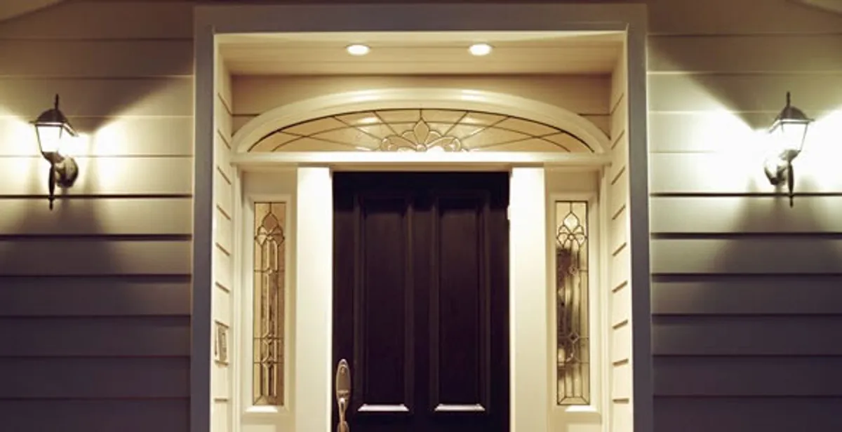 security light installation services with professionally installed entryway lighting in Waltham, MA