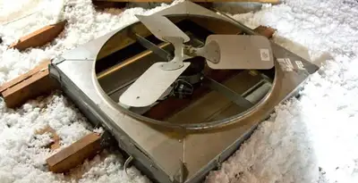 whole house fan installation services with attic-mounted ventilation unit in Waltham, MA